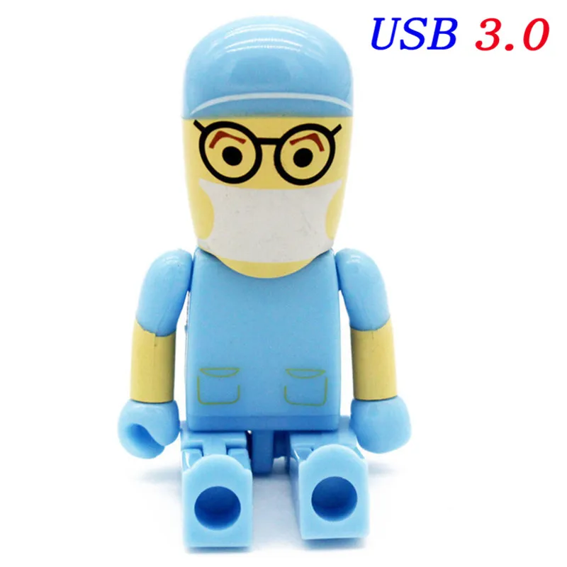 JASTER USB 3,0 Доктор модель медсестры USB флэш-накопитель 4 ГБ 8 ГБ 16 ГБ 32 ГБ 64 ГБ больница подарок для дантиста Количество Цена со скидкой - Цвет: L