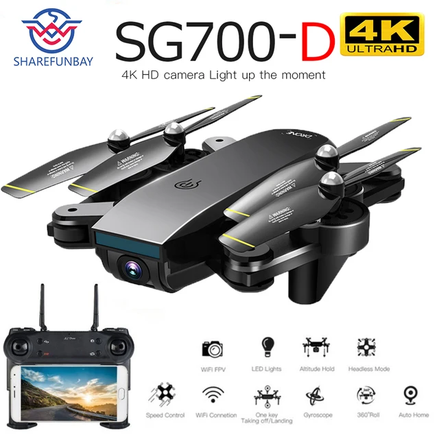 $US $42.41  Drone SG700D 4K drone HD dual camera WiFi transmission fpv optical flow stable height quadcopter Rc
