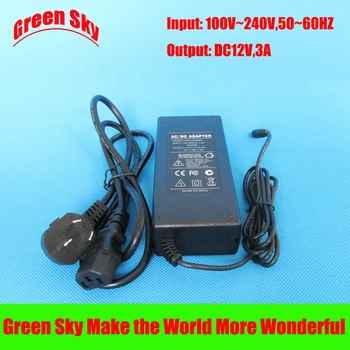 

EU/US/UK/AU Plug 100V-240V AC input DC output 12v 3a power adapter