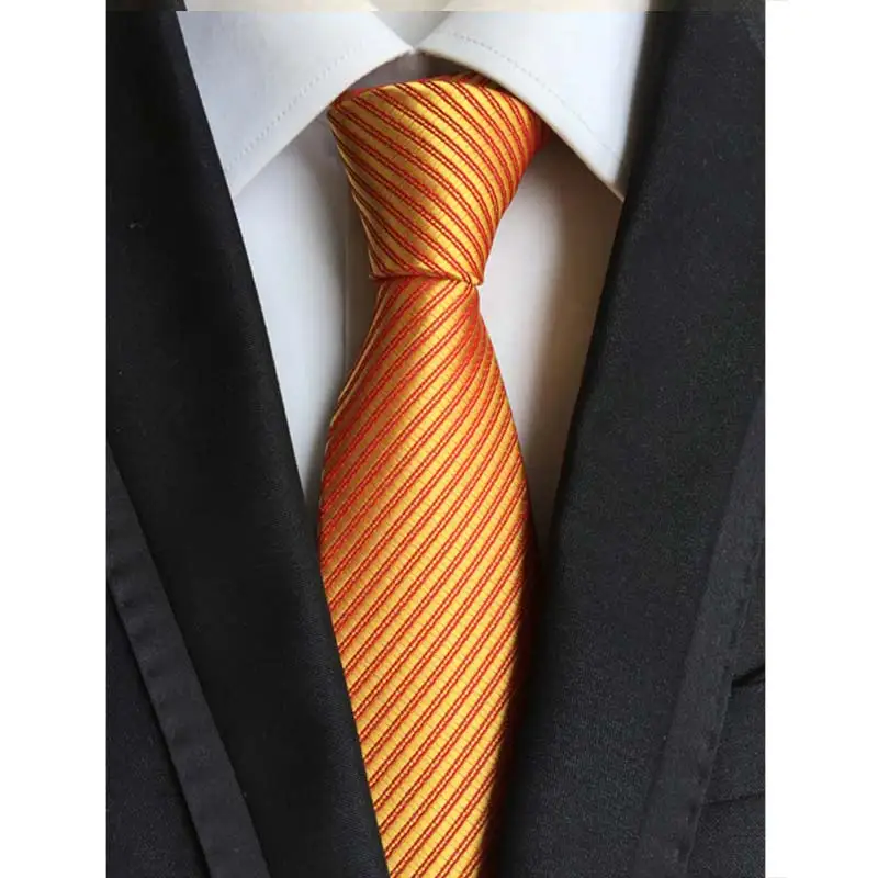 63Color Men's Ties Silk Neck Ties 8cm Jacquard Stripes Solid Dot Classic Necktie For Men Formal Business Wedding Party Gift - Цвет: YU-G51