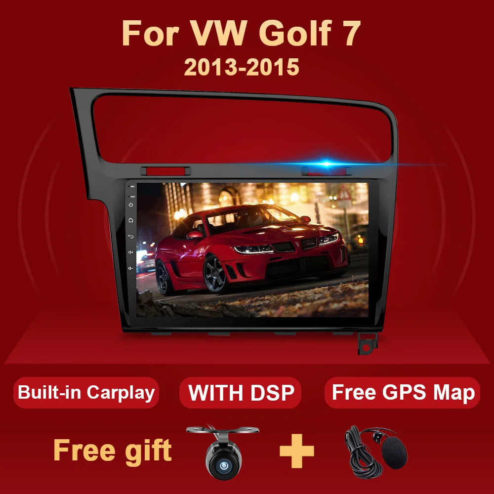 Android 10 Car Radio For Volkswagen VW Golf 7 2013-2017 Multimedia Video Player Audio Stereo Navigation GPS NO 2 Din 2din dvd