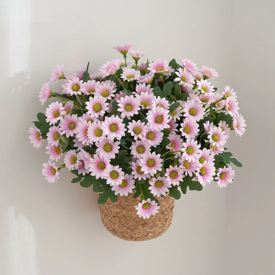 Artificial Plants Artificial Flowers Daisy Wreath DIY Home Garden Party Wedding Decor Craft Autumn
