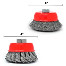 2 шт./компл. 8500 об/мин металлическая проволочная чашка кисти шестигранным хвостовиком для Ударная дрель Мощность ручная дрель инструмент масштаба сварки ржавчины