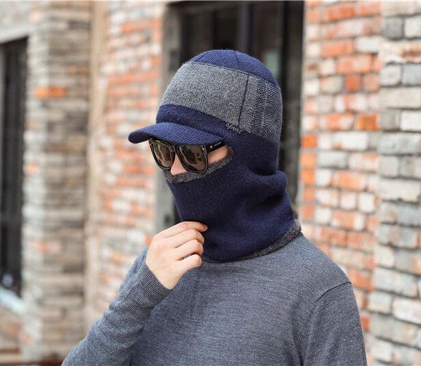 Зимняя шапка Skullies Beanies теплая шапка для мужчин и женщин шерстяной шарф шапка s Балаклава маска Gorras капот вязаная шапка