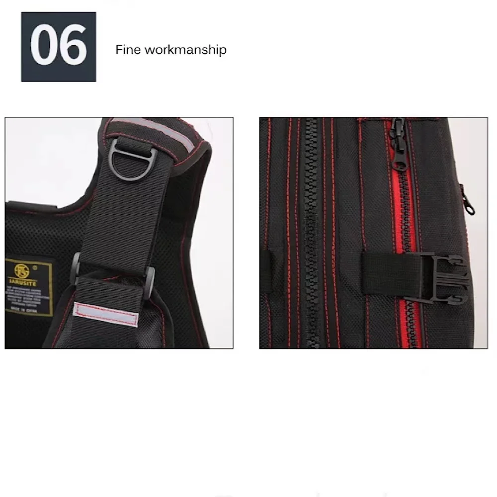 NEW Waterproof Life Jacket Vest For Outdoor Water Activities Such Fishing Boat Drift Sport Life Vest Multi Pockets Safety Jacket