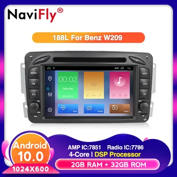 

Navifly Android 10 Support RDS TPMS DAB Carplayer Car DVD GPS Player for Mercedes Benz W209 W203 W463 Viano W639 Vito with 4G