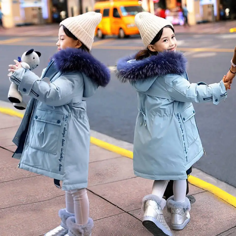 

Kids Girls Outerwear Winter Jackets For 6 8 10 12 Girls Parkas Coat Warm Hooded Outerwear Girls Clothing Children Down Parkas
