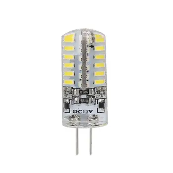 

G4 Silicone 48 LED Corn Light Lamp Bulb 3014 48SMD DC12V 360lm White/Warm White