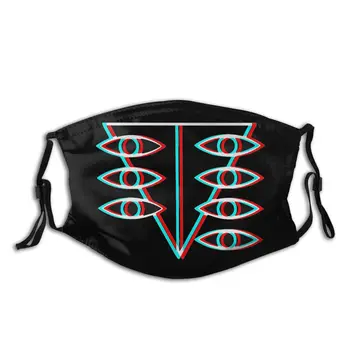 

Fashion Face Mask with Filter Seele Symbol Unisex Winter Warm Mouth Mask Anti Dust evaligation Facial Protective