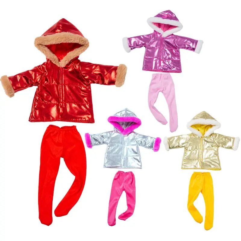 2 Stück Puppenkleidung Regenmantel Mit Kapuze Kleidung Für 18 Zoll Puppe 