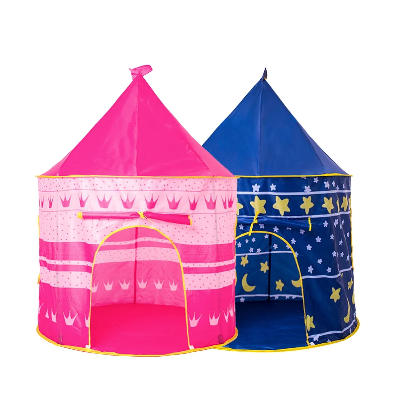 Kids Play Castle Tent Portable Foldable Boy Cubby Play House Children Gifts Outdoor Toy Tents