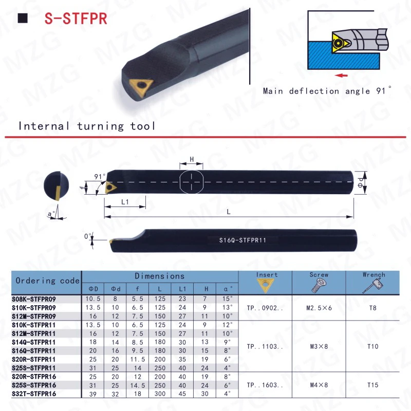 MOSASK STFPR обработка расточной бар S08K-STFPR09 металла резки токарный станок с ЧПУ внутреннее отверстие токарные инструменты Держатели