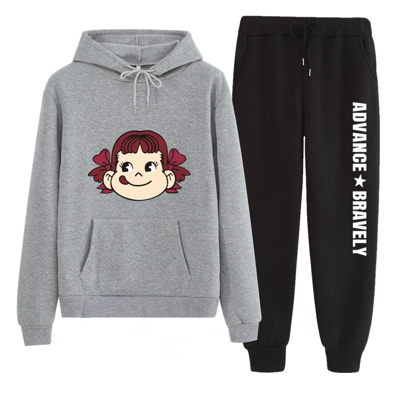 n205 2019 New Spring Autumn Causal Clothing 2 Piece Women Hoodies Sweatshirt Suits Set sportwears Tracksuits Sportwear | Женская одежда