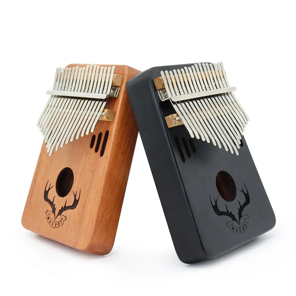 Portable Mahogany 17-Key Kalimba Finger Thumb Piano for Music Lover Party Musical Instruments Percussion Instruments