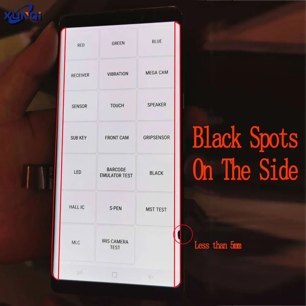 

Black Spots Defects LCD Screen For Samsung-Galaxy S9 G9600 G960F G960U Super AMOLED Original LCD Assembly With Frame