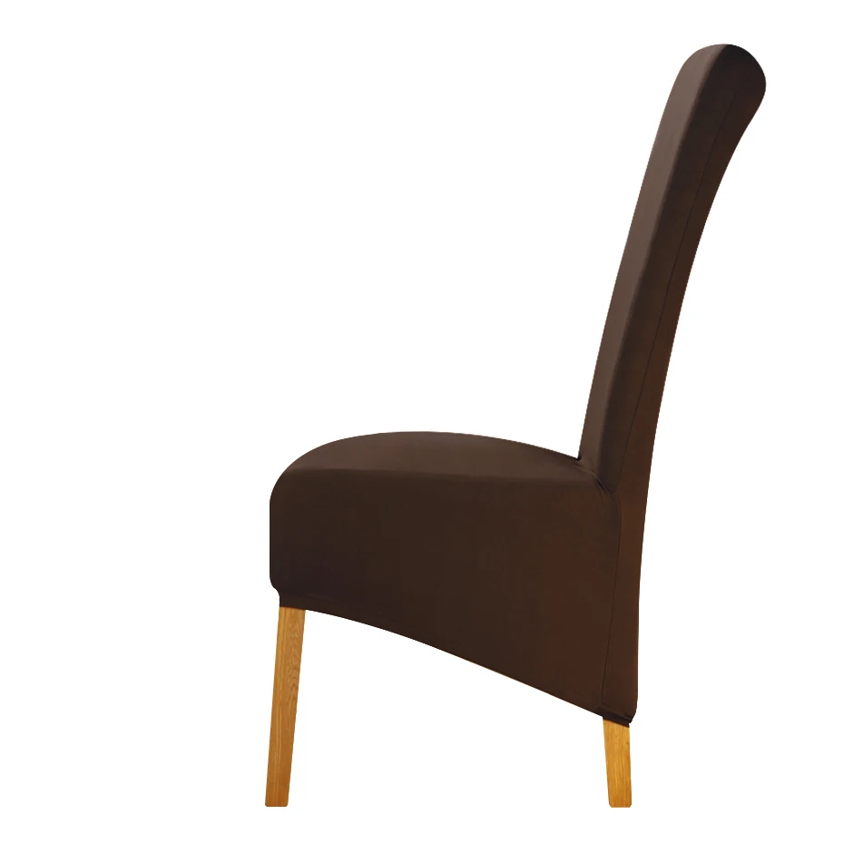 XL Размер крышка стула большого размера с высокой спинкой длинные сиденья рождественские покрытия для стула King Чехлы для спинки стуля для отеля вечерние банкетные