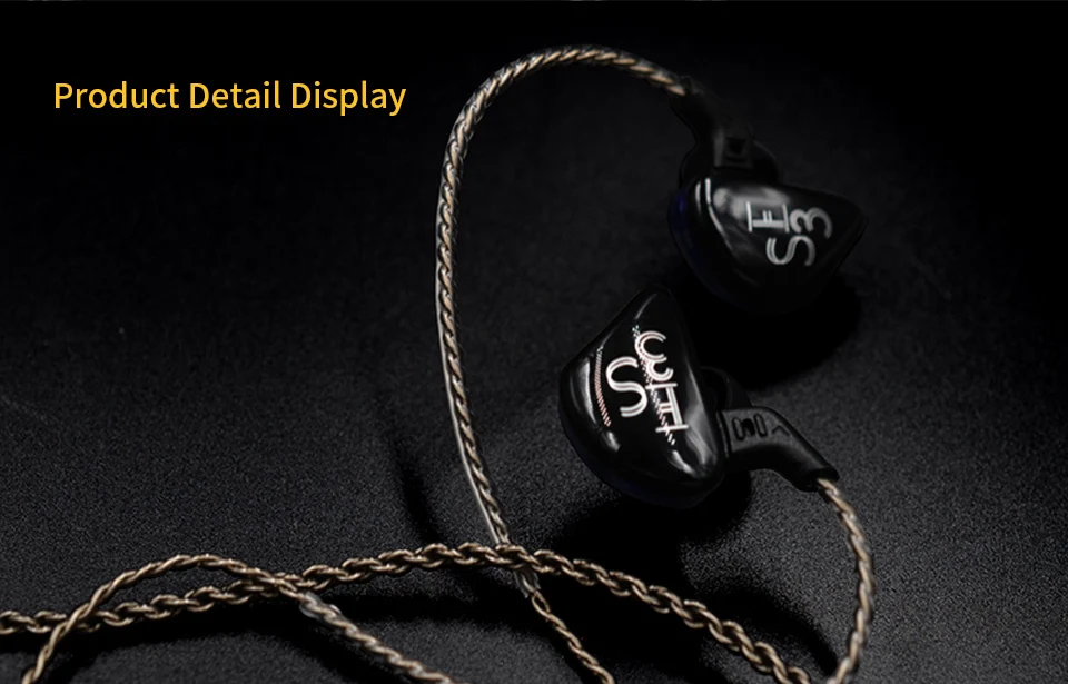 KZ ZS3 1DD эргономичный съемный кабель наушники в ухо аудио мониторы шумоизоляция HiFi музыка спортивные наушники с микрофоном