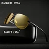 Aluminum magnesium 2022 Mens Polarized Night Vision Sunglasses Men Brand Designer Yellow Lens women Night Vision Driving Glasses ► Photo 1/6