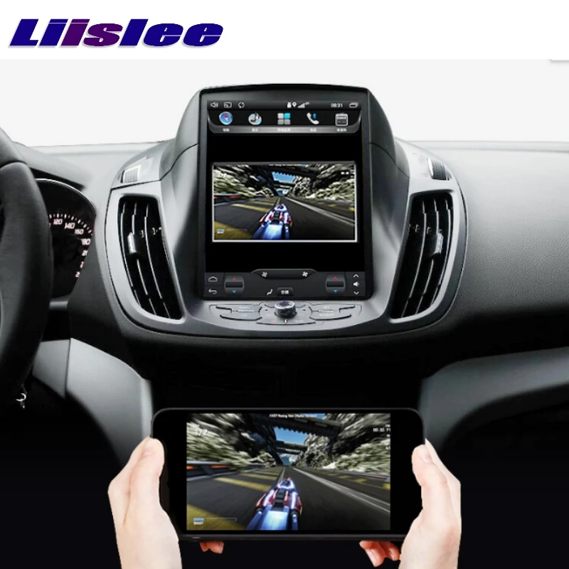 Для Ford Escape Kuga для Focus 2013 ~ 2018 NAVI 2G RAM LiisLee Автомобильный мультимедийный GPS WIFI Аудио