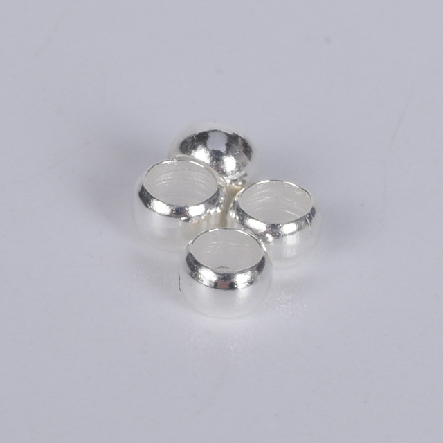 Copper Ball Crimp End Beads Diy Bracelet Necklace Accessories Stopper Spacers Beads For Jewelry Making