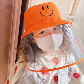 

Anti-spitting hat Get high quality Protective Hat Dust and virus protection Dustproof Cover Kids Boys Girls Fisherman Cap Hat