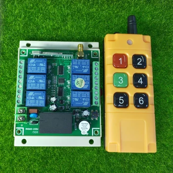 

300M-1000M Long Distance Industrial Sector Control 110V 220V 6CH 10A Wireless Remote Control Switch System Transmitter Receiver