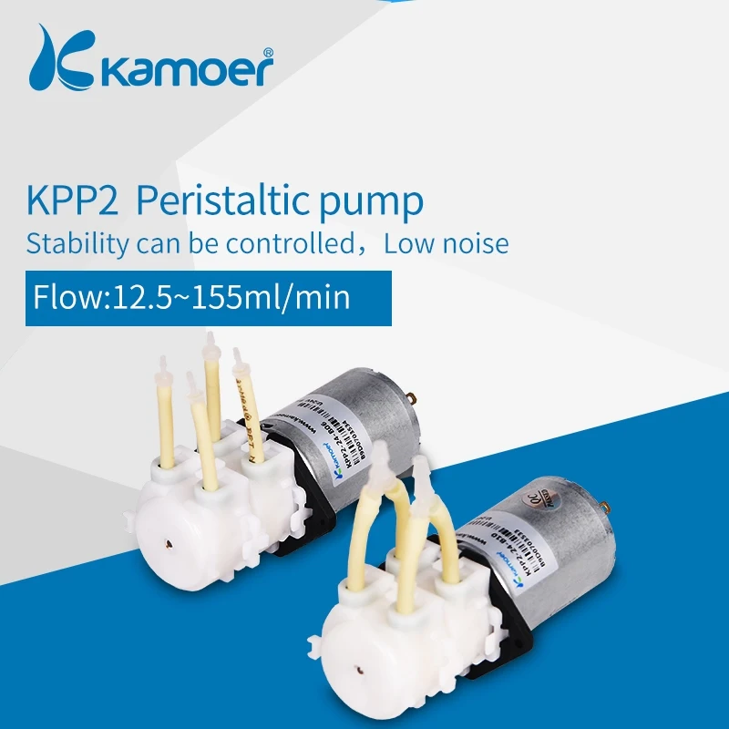 Kamoer KPP2 24V DC double head mini peristaltic pump electric water