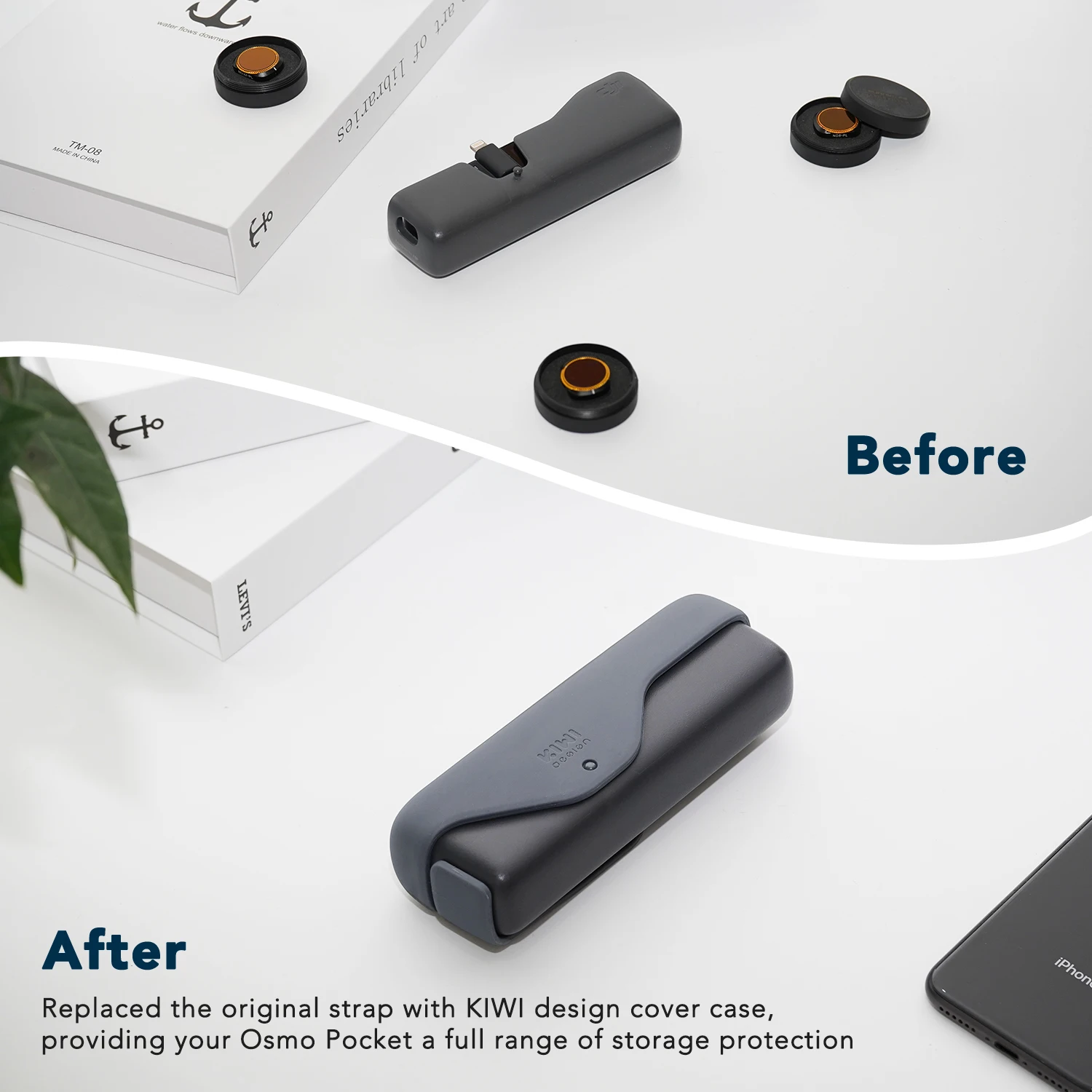 KIWI Дизайн чехол для DJI Osmo Pocket, силиконовый защитный чехол от пыли Чехол Кожа Совместимость с DJI Osmo карманные аксессуары
