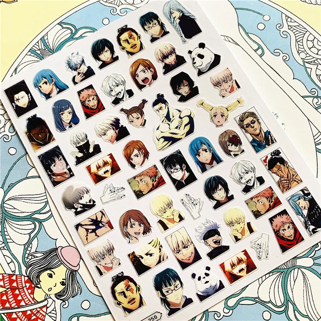 TSC-293 TSC-287 Japanese cartoon anime clown character 3D Back glue Nail Art Stickers Decals Sliders Nail ornament decoration TSC-250