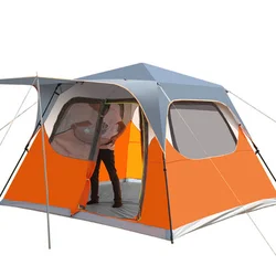 Tente de pique nique hydraulique entièrement automatique pour 5 à 8 personnes, Camping familial à deux étages, épais et pliable 