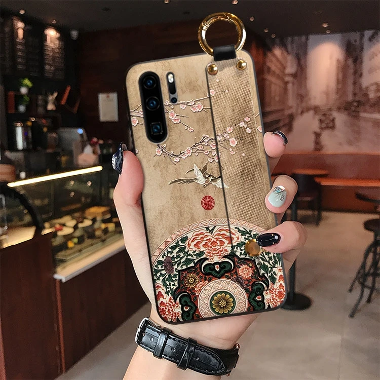 Pattern A 3D рельефный чехол для huawei Коврики 30 20 Pro Lite 20X P30 P20 Nova 5T 3e 3i Honor V30 20 9X 8X Max 7X 7C 10 Крышка наручный ремень Funda - Цвет: Pattern A