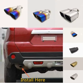 

For Nissan X-trail xtrail T32/Rogue 2008 2009 2010 2011 2012 2013 car muffler exterior end pipe outlet exhaust tip tail 1pcs