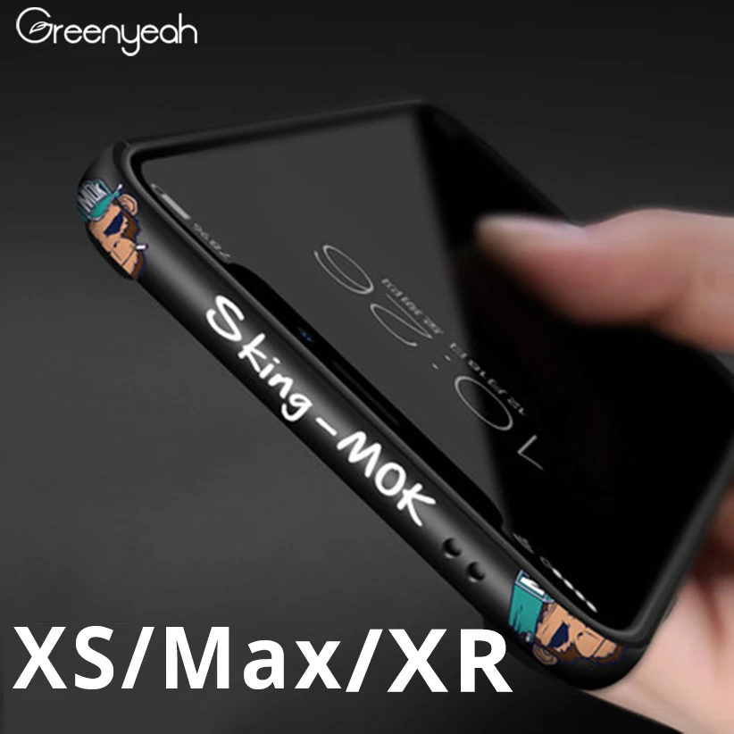 Металлический бампер для телефона iPhone XS XR чехлы телефонов Max мультяшный
