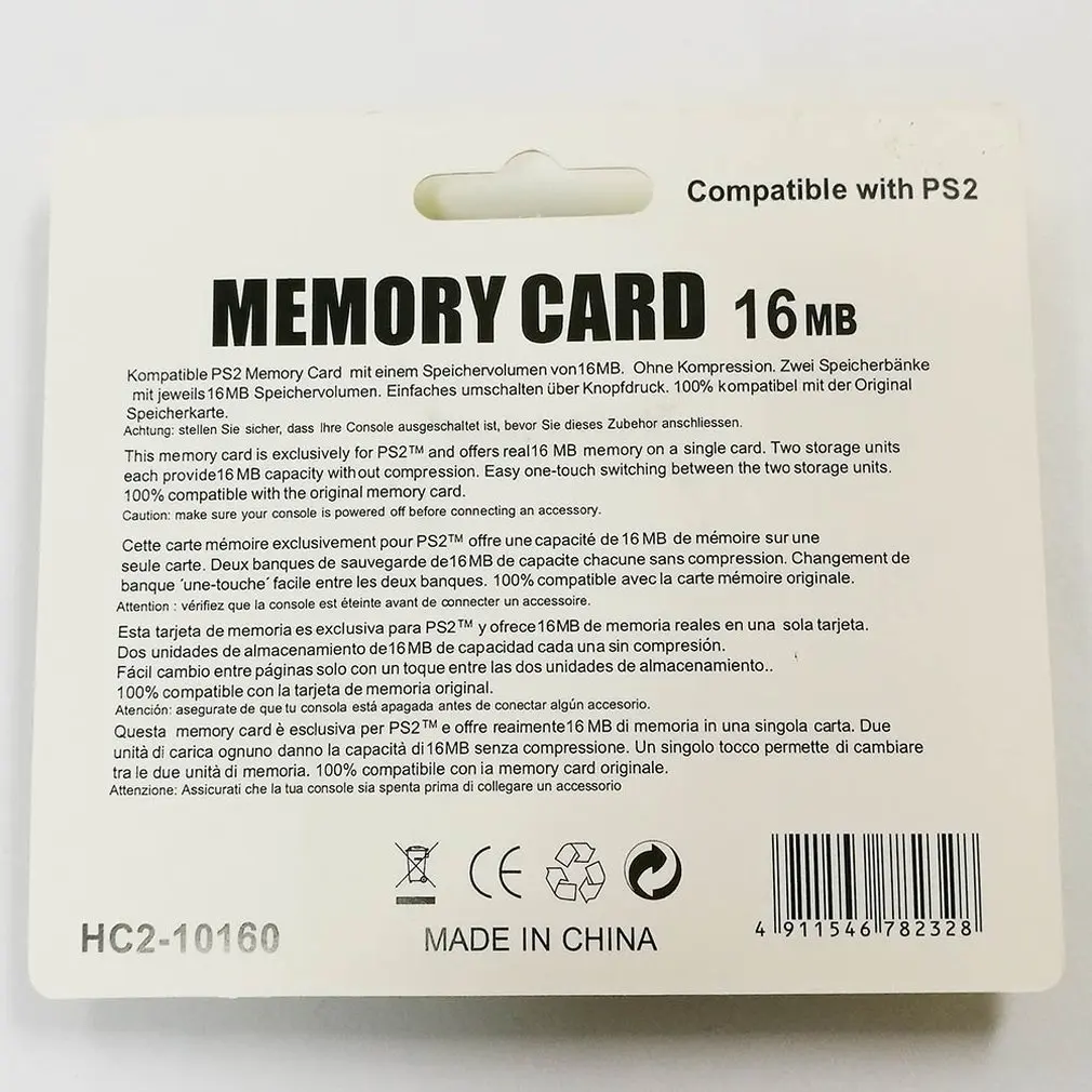 Memory Card For PS2 8MB/16MB/32MB/64MB/128MB/256MB Memory Card Memory Expansion Cards for Sony Playstation 2 PS2
