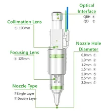 Raytools – tête de coupe pour Robot 3D, BM100 3000W, mise au point automatique