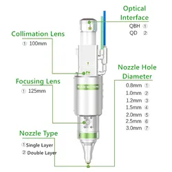 Raytools – tête de coupe pour Robot 3D, BM100 3000W, mise au point automatique 