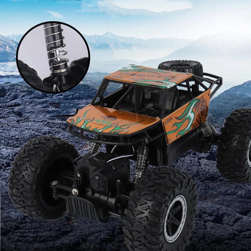 

2.4G Wireless Remote Control Alloy Four-Wheel Drive Big Foot Off-Road Climbing Car Charging Remote Control Car Children's Toys