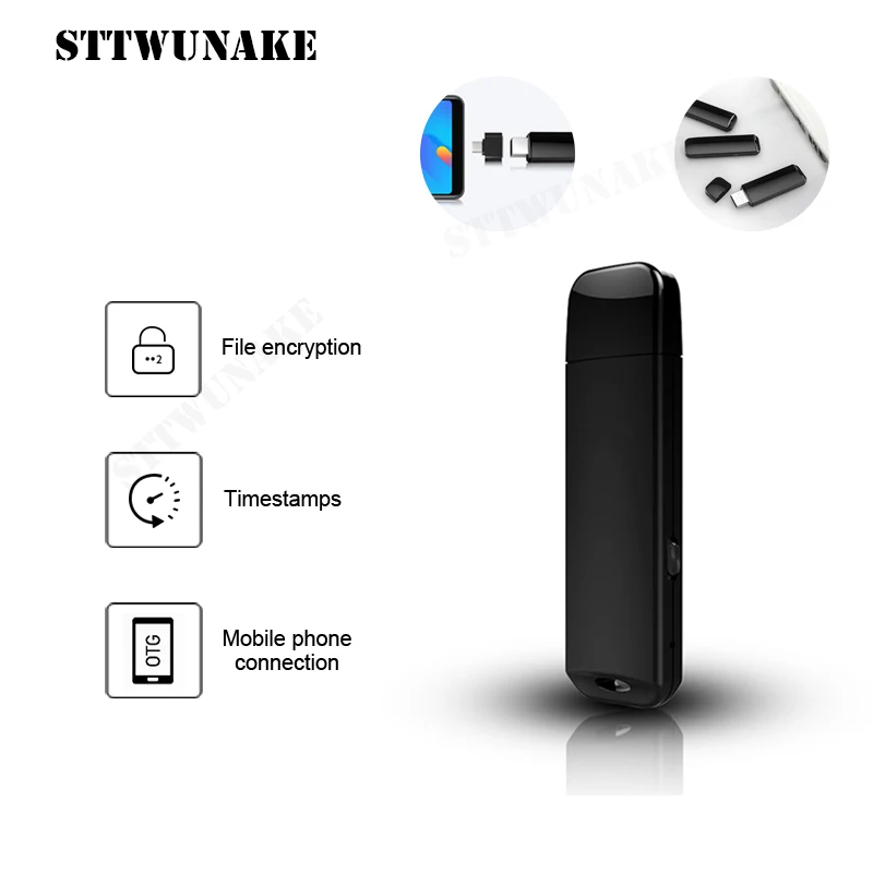 

STTWUNAKE voice recorder flash Drive sound Dictaphone audio mini usb recorders professional digital sound micro