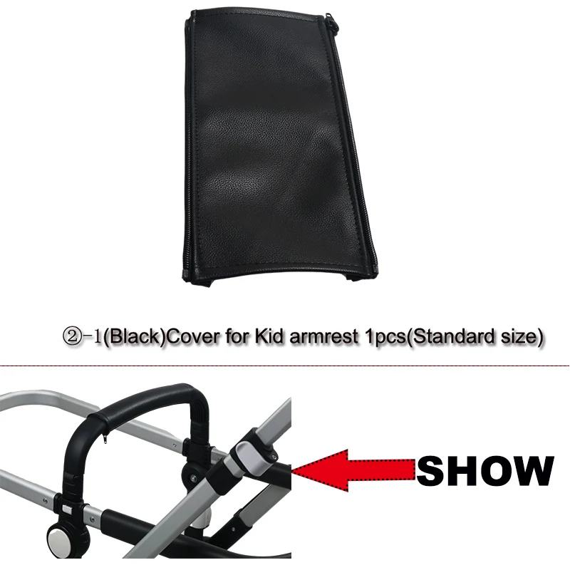 baby stroller accessories best Strollers Handle Cover For Bugaboo Cameleon 1 2 3 / 3 Plus Pram Pu Leather Case Cover Armrest Bumber Covers Stroller Accessories baby stroller cover for winter Baby Strollers