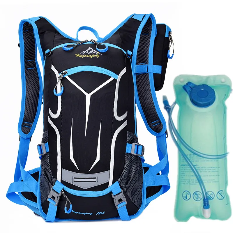 With 2L water bag 18L велосипедные сумки для бега, нейлоновый водонепроницаемый рюкзак, сумка для велосипеда, сумка для спорта на открытом воздухе, Рюкзак Для Езды, гидратация, сумка для воды - Цвет: With 2L water bag