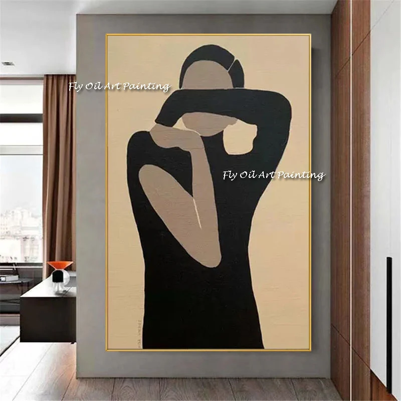

Wholesale High Quality handpainted Abstract Figure Oil Painting On Canvas Handmade Beautiful Abstract Women Body Paintings