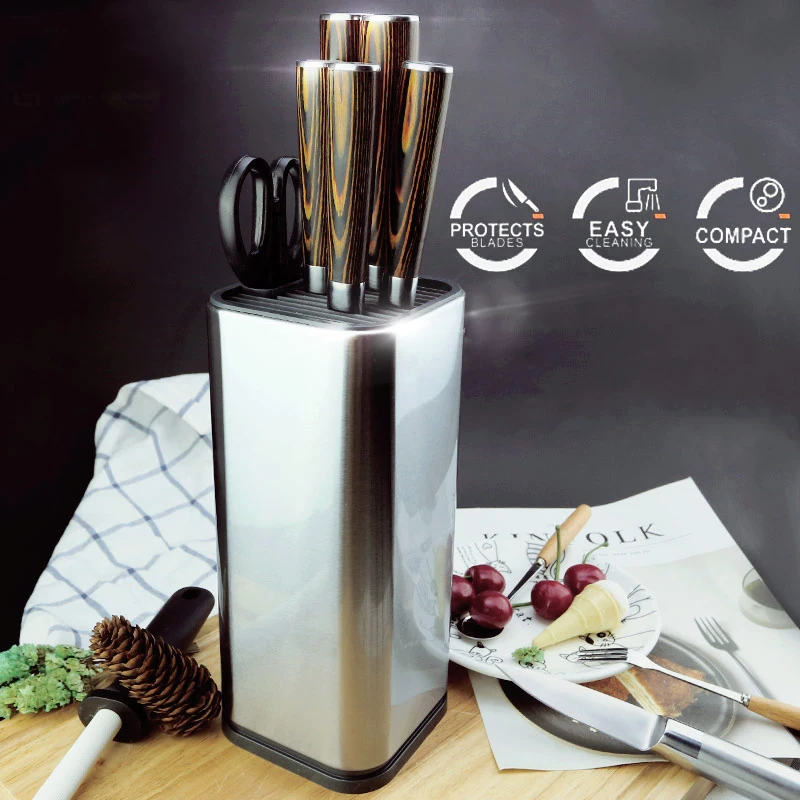 

Knife Stand Holder For Kitchen Knife Stainless Steel Cooking Knife Holder Stand Block High End Kitchen Accessories