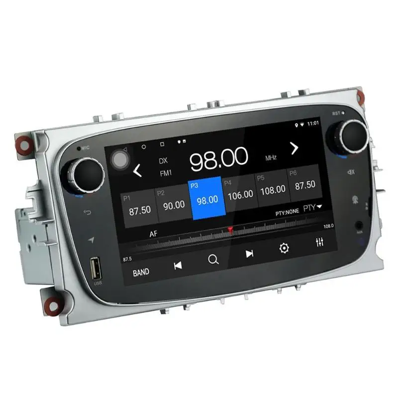 7 дюймов Android 8,1 2+ 32G Автомобильная Стереосистема радио, Bluetooth, gps Navi USB MP5 плеер gps WI-FI Bluetooth FM Авто Аудио плеер стерео