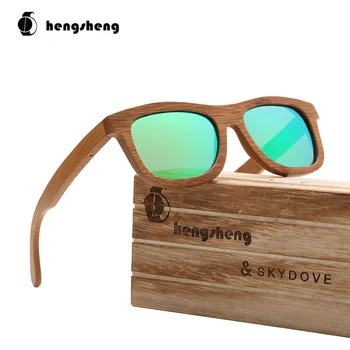 

SKYDOVE Pilot Bamboo Sunglasses Men Sunglasses For Women Oversized Sun Glasses Women 2020 Luxury Brand