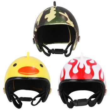 

3PCS Chic Interesting Small Funny Protective Pet Protection Helmet Chicken Helmet Pet Helmet