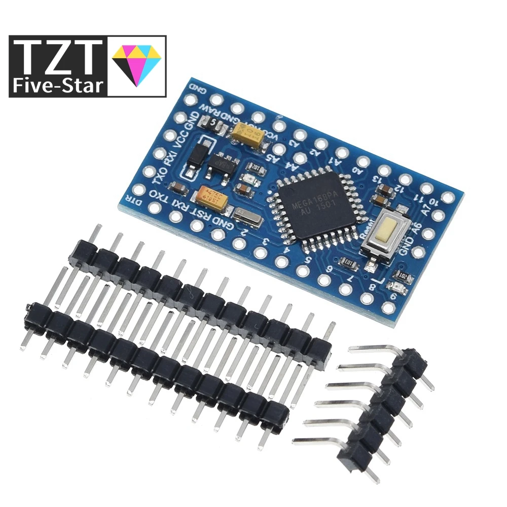 Pro Mini 168 5V/16M ATMEGA168 ATMEGA168P-AU 5V/16MHz для Arduino | Электронные компоненты и принадлежности