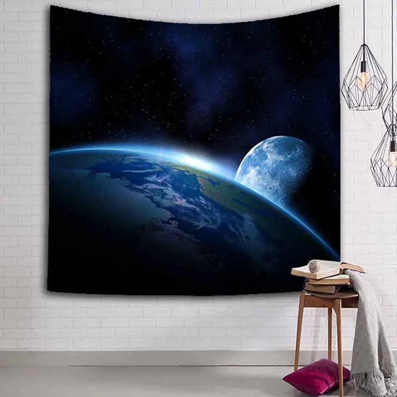 Blue Star Hole Tapestry Wall Hanging Hippie Retro DormRoom Decor Psychedelic Tapestry Sky Hole Universe Wall Tapestry