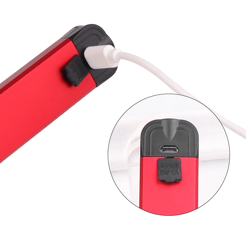 Супер яркий светодиодный COB рабочий светильник USB Перезаряжаемый белый или красный флэш-светильник Магнитный фонарь F светильник встроенный аккумулятор ручная лампа