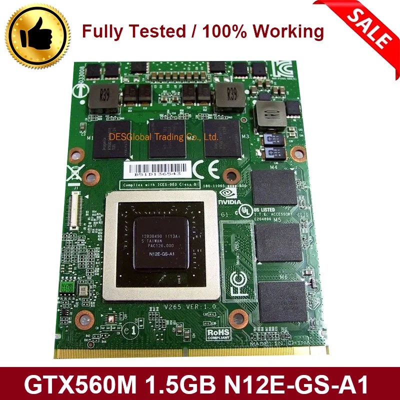 Most effective  GTX560M GTX 560M N12E-GS-A1 VGA Graphics Video Card for Dell Alienware Laptop M15X R1 R2 M17X R1 R2