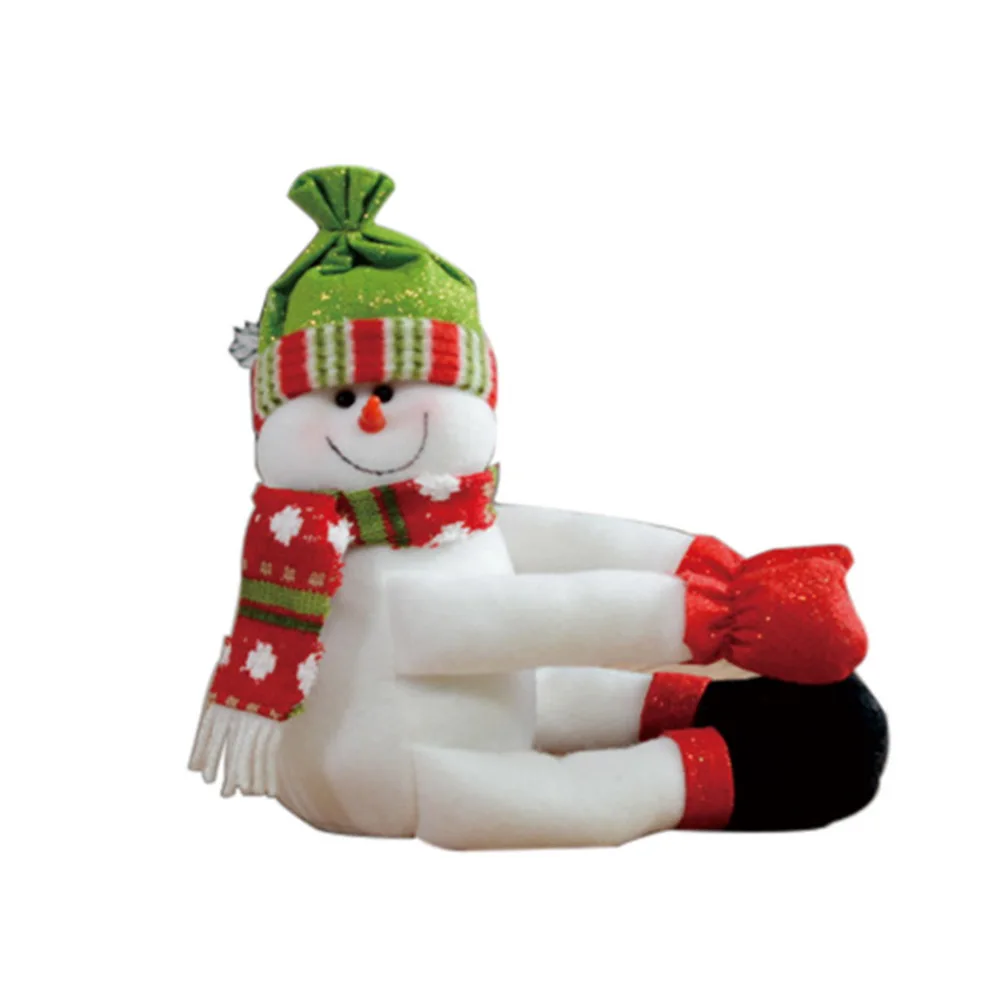 Christmas Party Supplies Creative Red Wine Bottle Covers Set Christmas Santa Claus Snowman Elk Bottle Cover Cloth Xmas Gift Bag